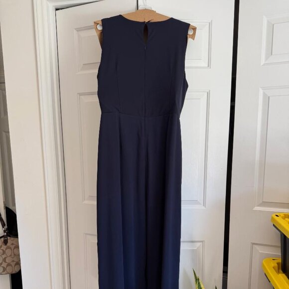 Belted Crew Neck Jumpsuit - Picture 3 of 4